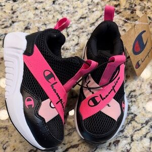 Champion Kids' Sneakers in Black and Pink